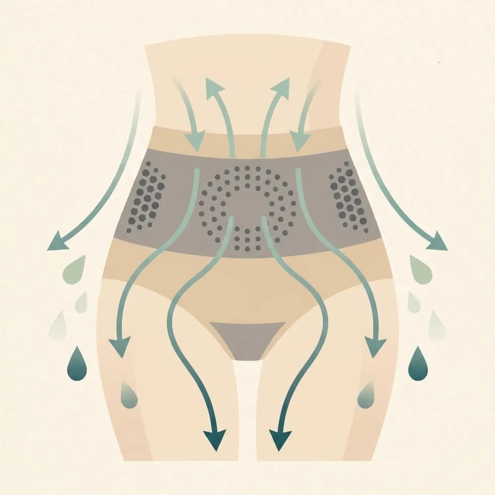 Lymphatic stimulation illustration